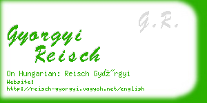 gyorgyi reisch business card